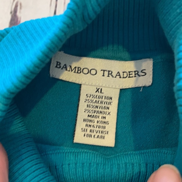 Bamboo Traders Turquoise Turtleneck tank top - Picture 4 of 6
